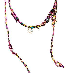 Kaleidoscope Rainbow Yellow Sapphire Diamond Rockstar Lariat Joie DiGiovanni Necklace Joie DiGiovanni