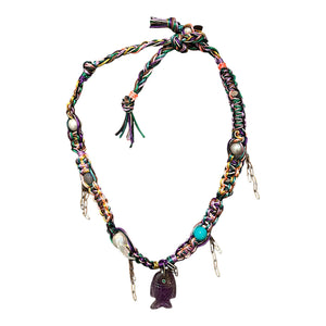 TROPICAL PURPLE GLOW FISH ROCKSTAR NECKLACE Joie DiGiovanni Necklace Joie DiGiovanni