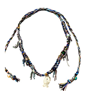 NEON TROPICAL MOONSTONE GLOW FISH ROCKSTAR NECKLACE Joie DiGiovanni Necklace Joie DiGiovanni