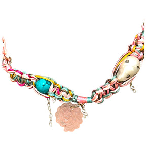 PINK BARBIE SEASHELL DELUXE DIAMOND ROCKSTAR NECKLACE Joie DiGiovanni Necklace Joie DiGiovanni