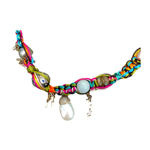 NEON TROPICAL RAINBOW DREAMS DIAMOND ROCKER CHOKER Joie DiGiovanni Necklace Joie DiGiovanni