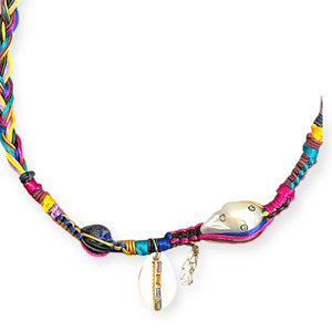 Magical Rainbow Seashell Rockstar Lariat Joie DiGiovanni  Joie DiGiovanni