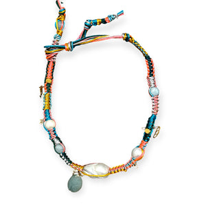 TROPICAL SCARAB ROCKER CHOKER Joie DiGiovanni Necklace Joie DiGiovanni