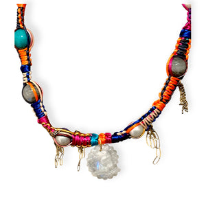 ELECTRIC RAINBOW TROPICAL SEASHELL GLOW ROCKSTAR NECKLACE Joie DiGiovanni Necklace Joie DiGiovanni